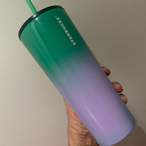 ✨NEW Starbucks 2022 Summer🍋🍈Lime Prism Spray Ombre Stainless Steel Tumbler - Picture 5 of 9